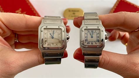 cartier santos quarz|cartier santos size chart.